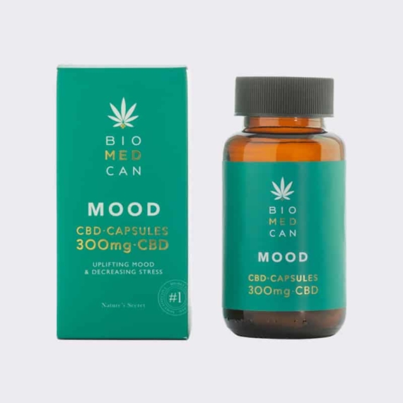 2 biomedcan mood cbd capsules 300mg bottle package front 1000x1000 1