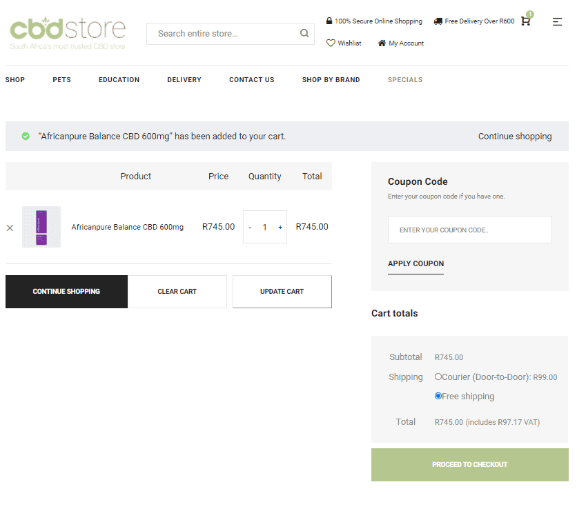 Step 2 how to order cbd