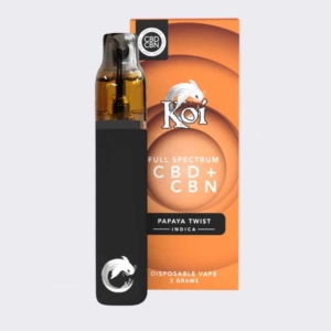 Koi Full Spectrum CBD + CBN Disposable Vape Bar – Papaya Twist
